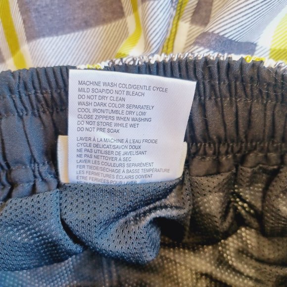 NEW! Ripzone Boy's L Swim Trunks Grey/Green  (3748) - Picture 10 of 12